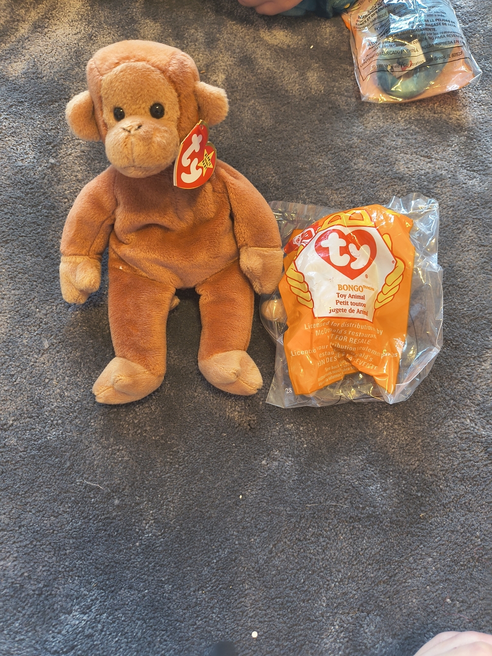 Ty Brown Bongo Monkey Plush with Tag